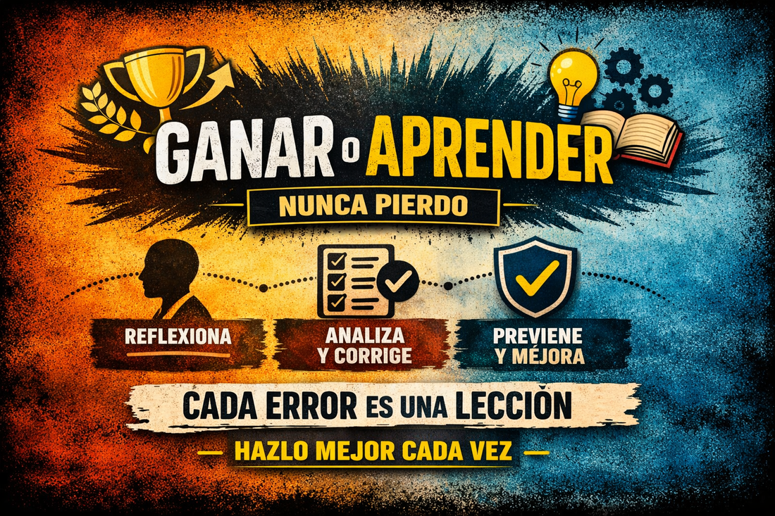 Yo no pierdo: gano o aprendo.