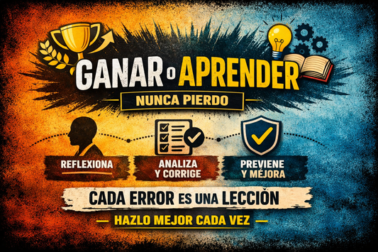 Yo no pierdo: gano o aprendo.